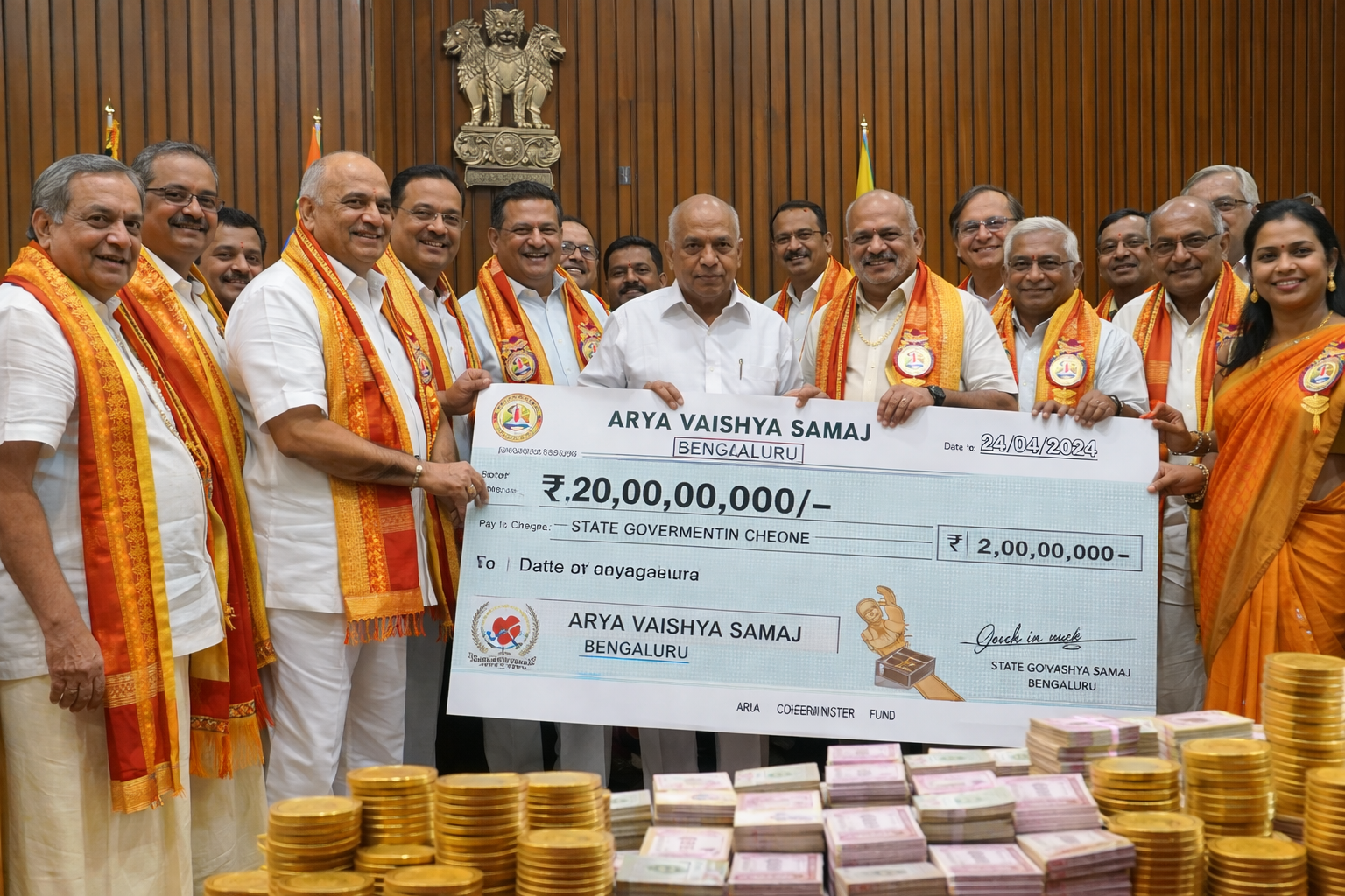 The contribution of Arya Vaishya Samaj in filling the coffers of the state government is immense